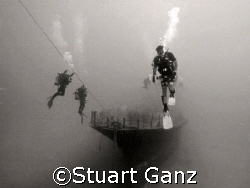 YO-257 shipwreck. Off Oahu's South side in 100 feet of wa... by Stuart Ganz 